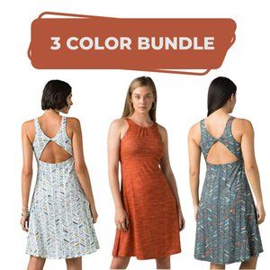 Prana Skypath Dress- 3 Color Bundle